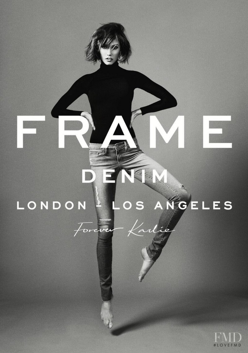 Karlie Kloss featured in  the Frame Denim advertisement for Spring/Summer 2013