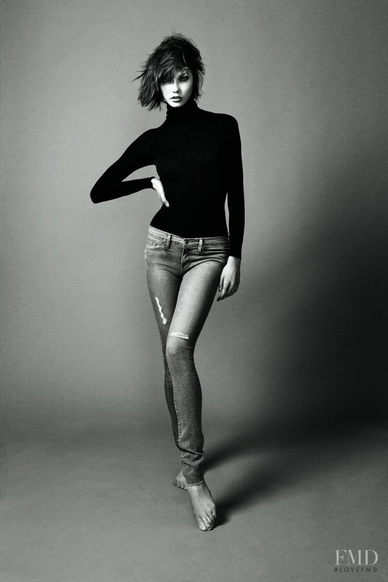 Karlie Kloss featured in  the Frame Denim advertisement for Spring/Summer 2013