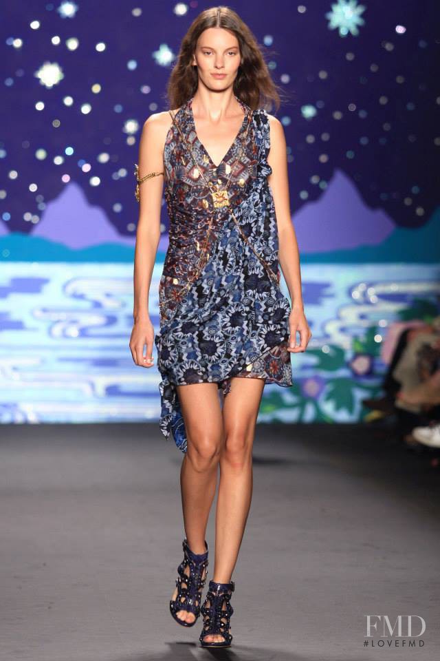 Amanda Murphy featured in  the Anna Sui fashion show for Spring/Summer 2014
