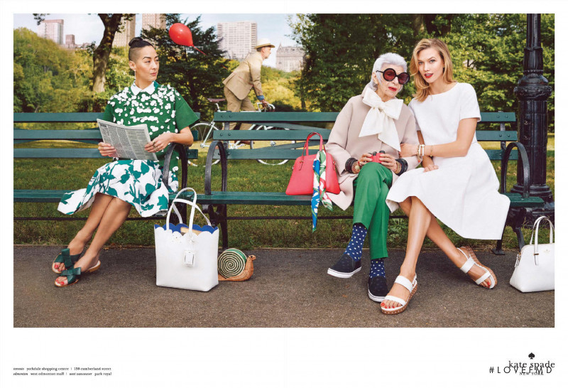 Karlie Kloss featured in  the Kate Spade New York advertisement for Spring/Summer 2015