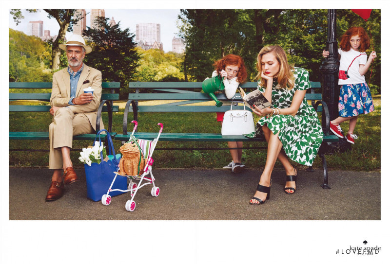 Karlie Kloss featured in  the Kate Spade New York advertisement for Spring/Summer 2015