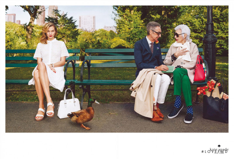 Karlie Kloss featured in  the Kate Spade New York advertisement for Spring/Summer 2015