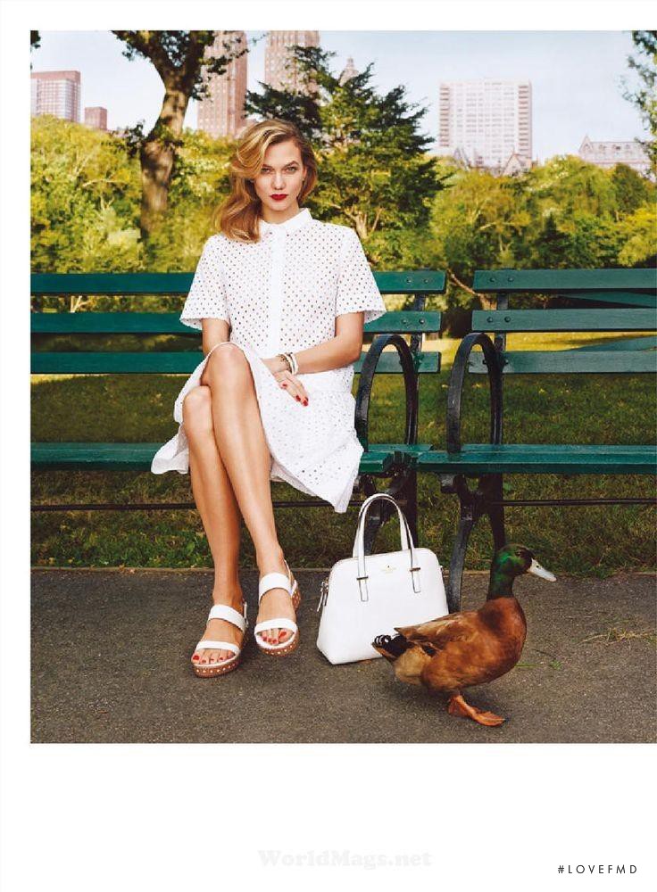 Karlie Kloss featured in  the Kate Spade New York advertisement for Spring/Summer 2015