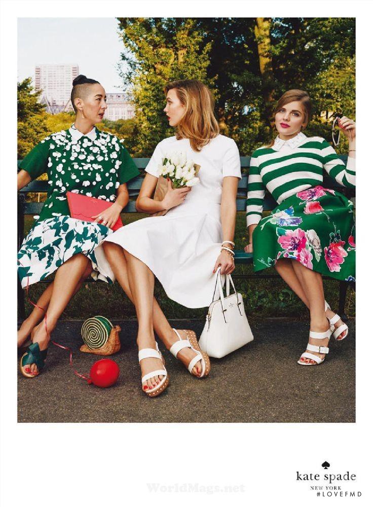 Karlie Kloss featured in  the Kate Spade New York advertisement for Spring/Summer 2015