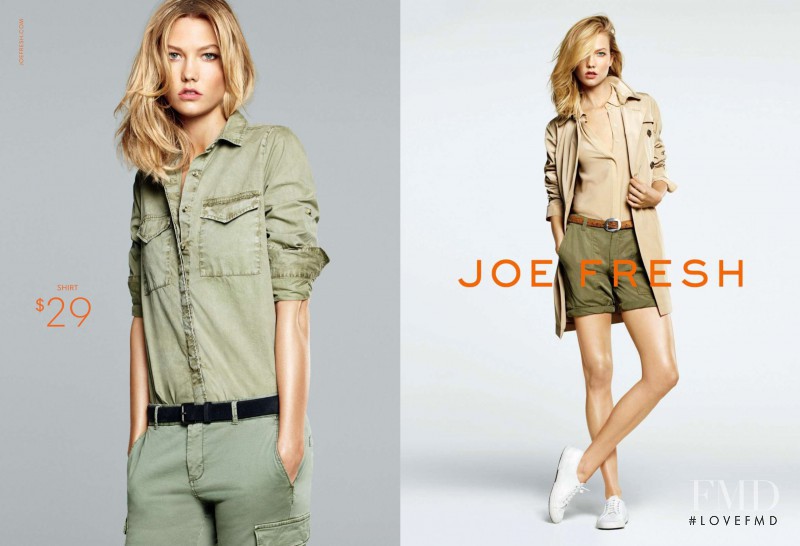 Karlie Kloss featured in  the Joe Fresh advertisement for Spring/Summer 2015