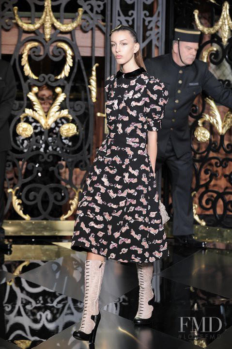 Kate King featured in  the Louis Vuitton fashion show for Autumn/Winter 2011