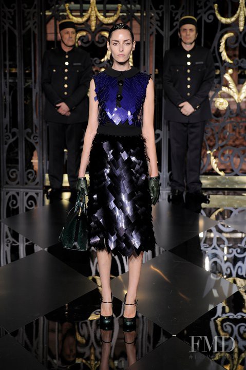 Danielle Zinaich featured in  the Louis Vuitton fashion show for Autumn/Winter 2011