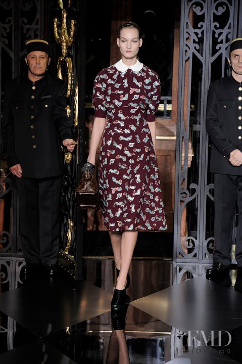 Kirsi Pyrhonen featured in  the Louis Vuitton fashion show for Autumn/Winter 2011