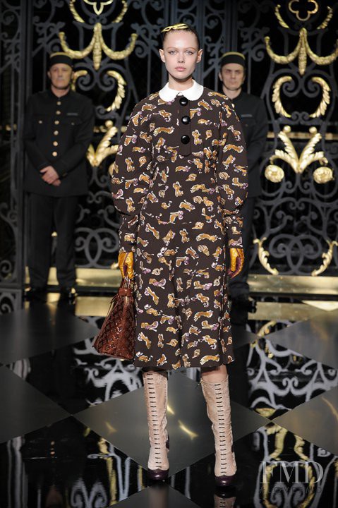 Frida Gustavsson featured in  the Louis Vuitton fashion show for Autumn/Winter 2011