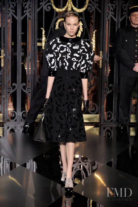 Britt Maren Stavinoha featured in  the Louis Vuitton fashion show for Autumn/Winter 2011