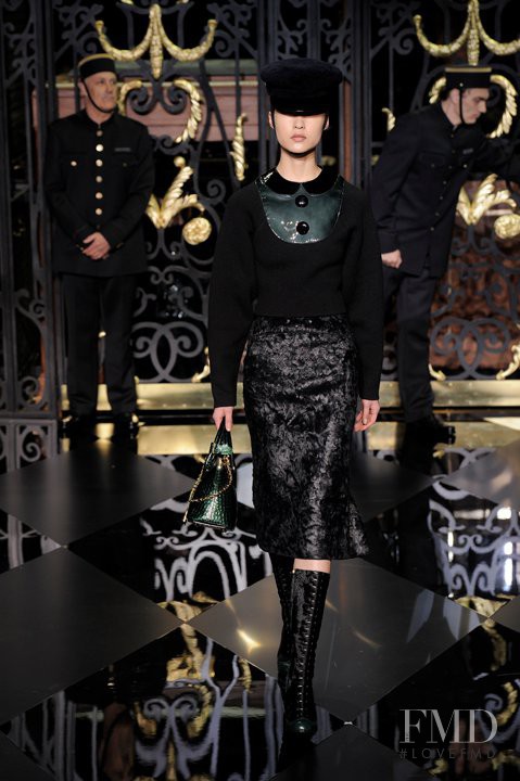 Du Juan featured in  the Louis Vuitton fashion show for Autumn/Winter 2011