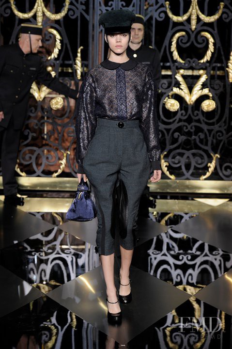 Freja Beha Erichsen featured in  the Louis Vuitton fashion show for Autumn/Winter 2011