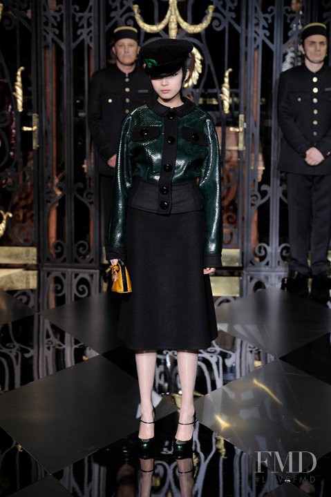 Xiao Wen Ju featured in  the Louis Vuitton fashion show for Autumn/Winter 2011
