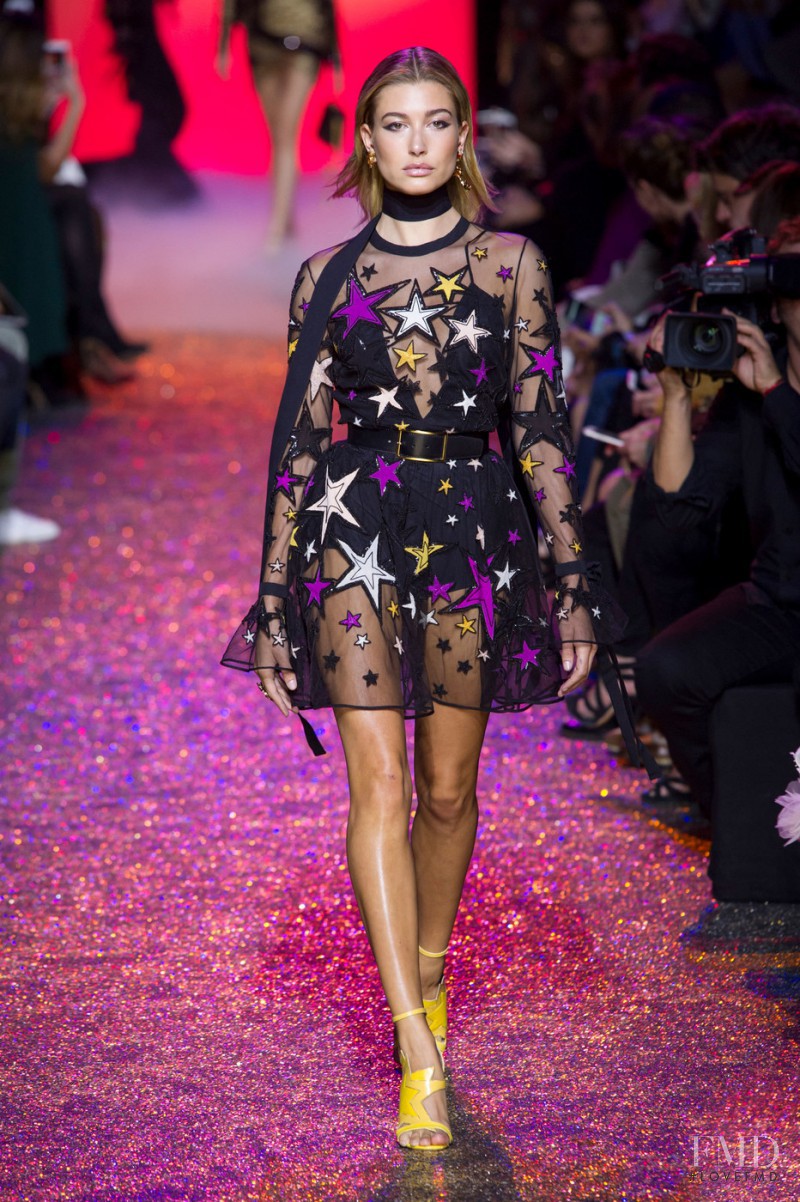 Hailey Baldwin Bieber featured in  the Elie Saab fashion show for Spring/Summer 2017