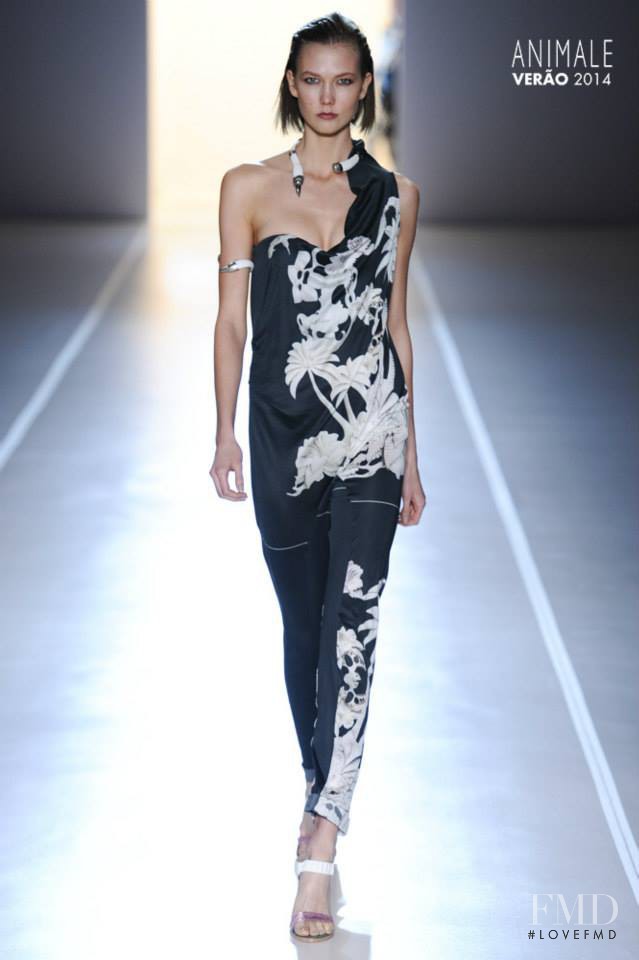 Karlie Kloss featured in  the Animale fashion show for Spring/Summer 2014