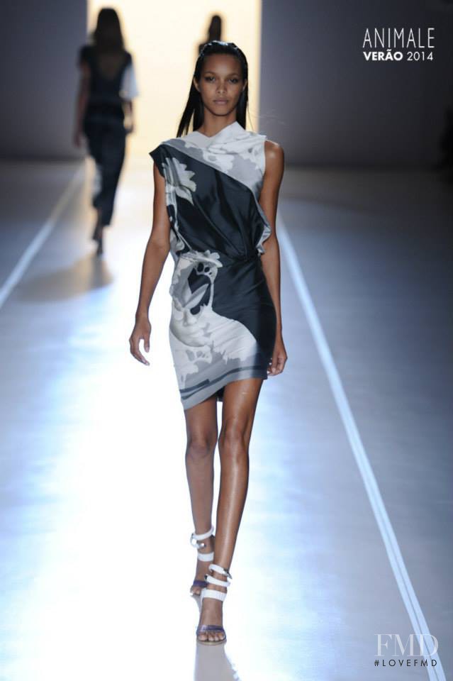 Lais Ribeiro featured in  the Animale fashion show for Spring/Summer 2014