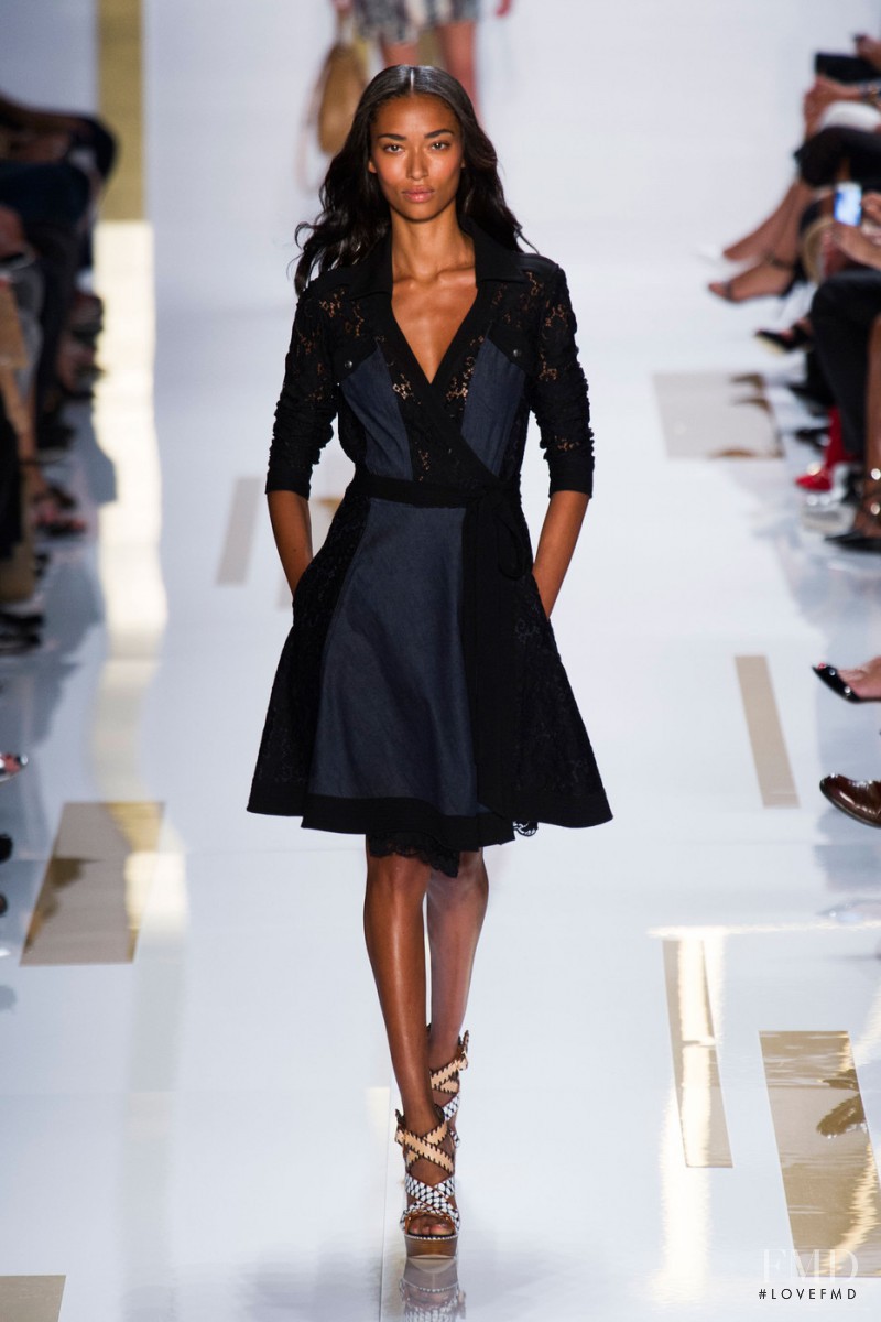 Anais Mali featured in  the Diane Von Furstenberg fashion show for Spring/Summer 2014