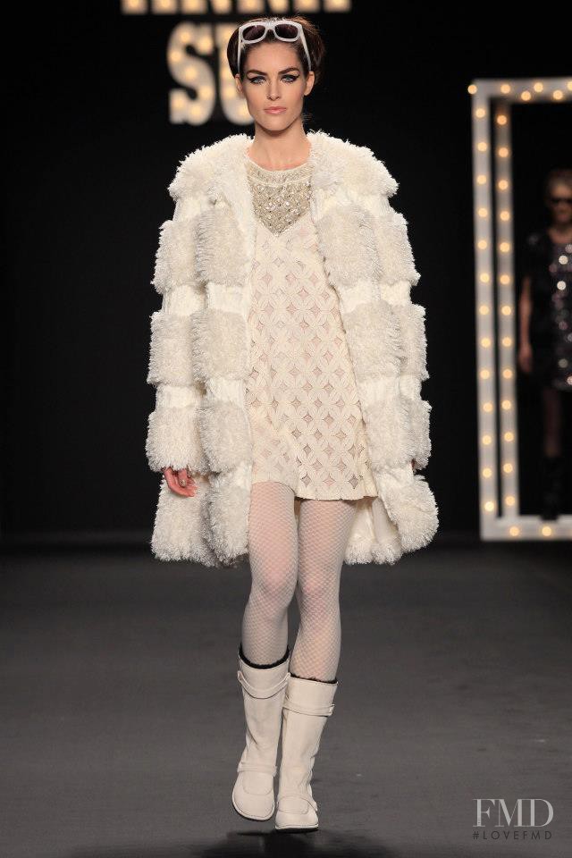 Hilary Rhoda featured in  the Anna Sui fashion show for Autumn/Winter 2013