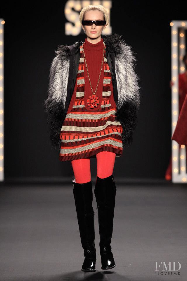 Daria Strokous featured in  the Anna Sui fashion show for Autumn/Winter 2013