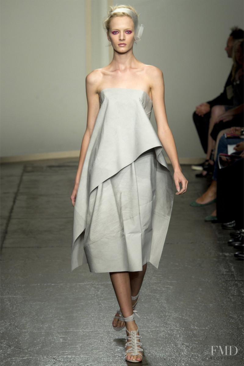 Daria Strokous featured in  the Donna Karan New York fashion show for Spring/Summer 2013