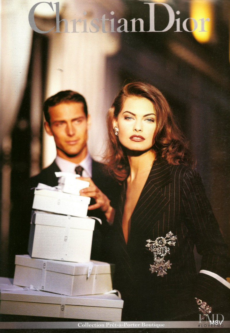 Gretha Cavazzoni featured in  the Christian Dior advertisement for Autumn/Winter 1992