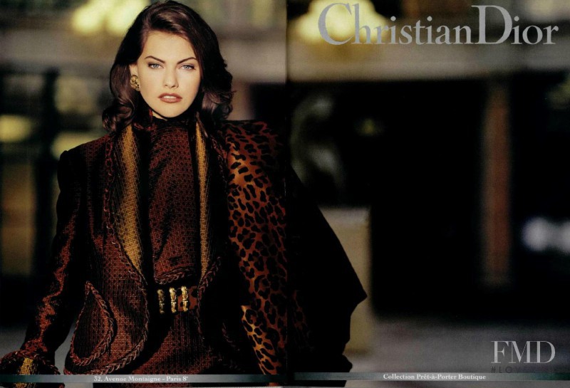 Gretha Cavazzoni featured in  the Christian Dior advertisement for Autumn/Winter 1992