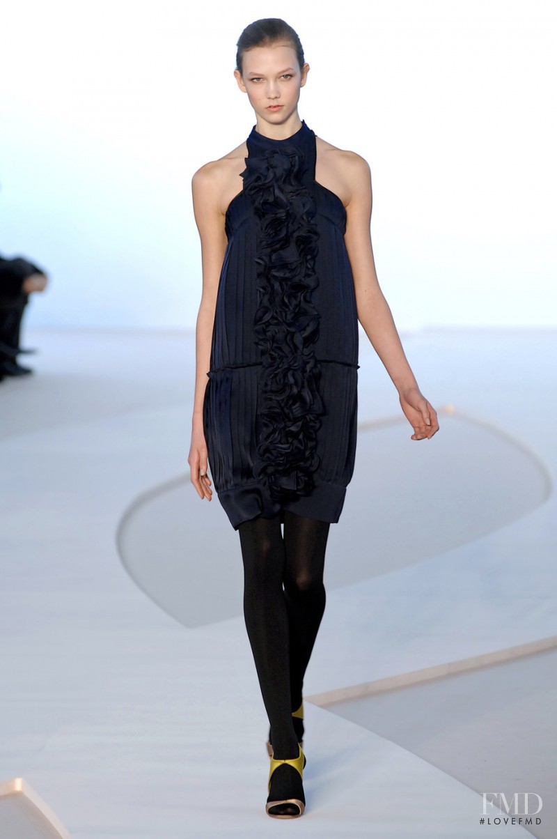Karlie Kloss featured in  the Valentino fashion show for Autumn/Winter 2008