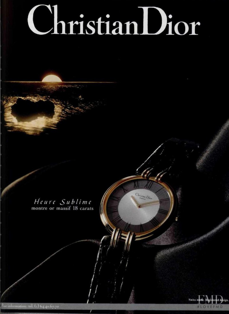 Dior Watch Heure Sublime advertisement for Spring/Summer 1993