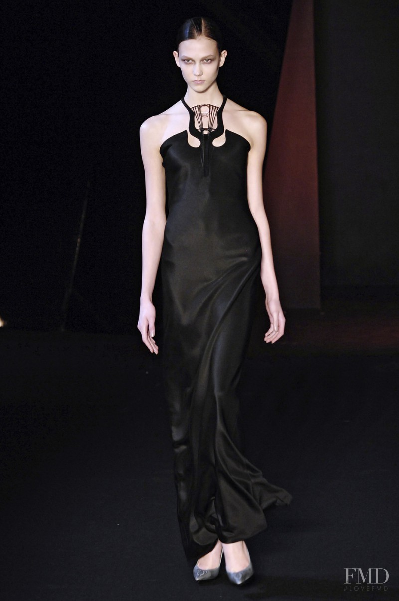 Karlie Kloss featured in  the Sophia Kokosalaki fashion show for Autumn/Winter 2008