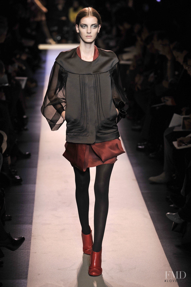 Denisa Dvorakova featured in  the Rue Du Mail by Martina Sitbon fashion show for Autumn/Winter 2008