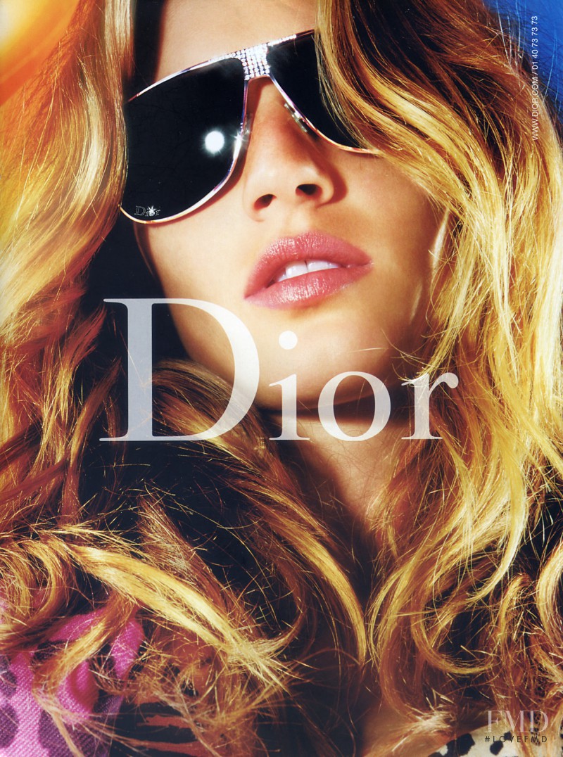 Gisele Bundchen featured in  the Christian Dior advertisement for Autumn/Winter 2004