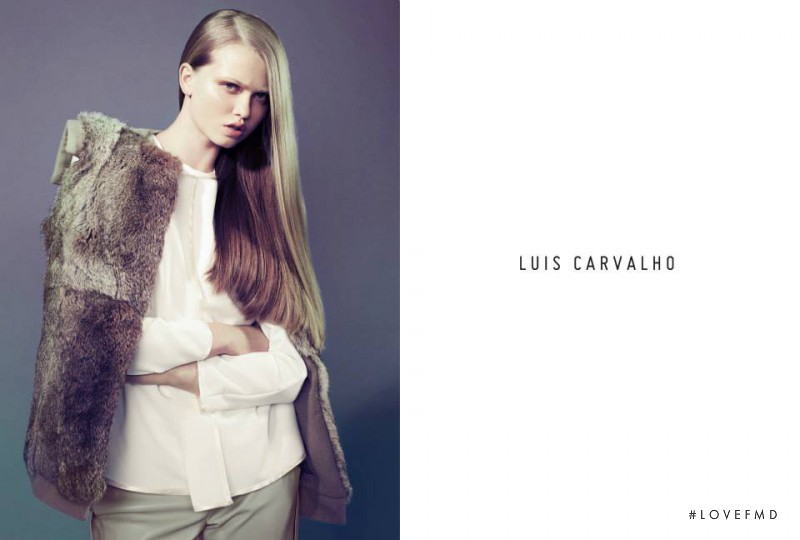 Daniela Hanganu featured in  the Luis Carvalho advertisement for Autumn/Winter 2013