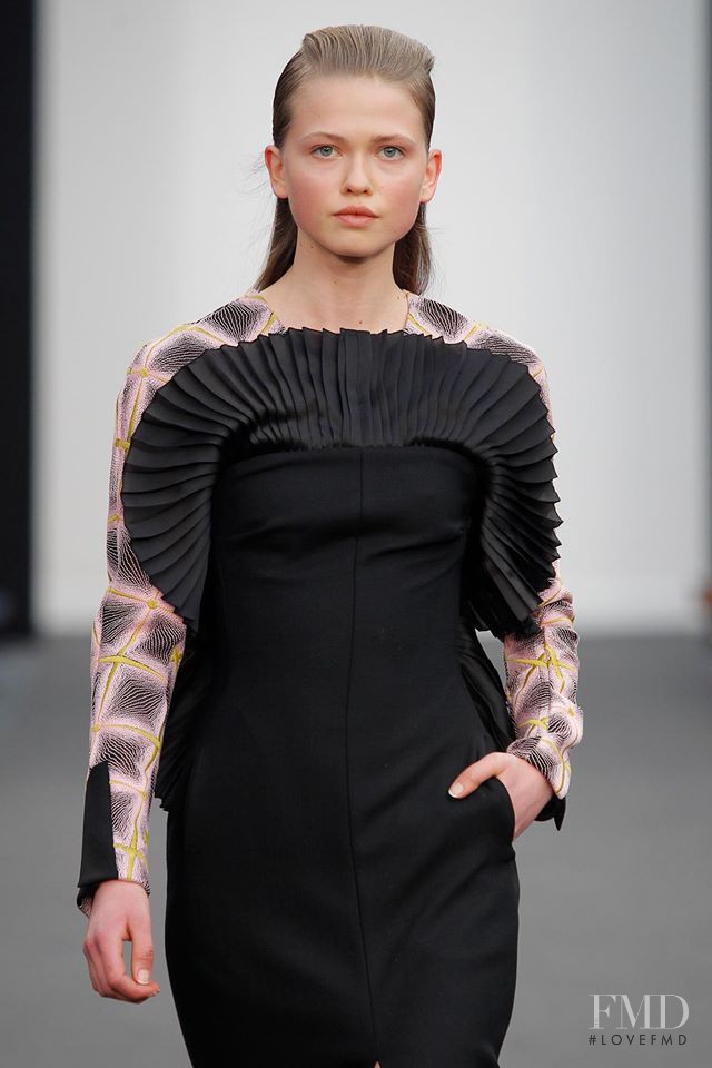 Daniela Hanganu featured in  the Fernando Claro Costura fashion show for Autumn/Winter 2016