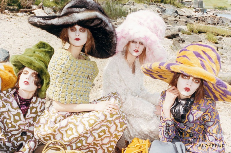 Magda Laguinge featured in  the Marc Jacobs advertisement for Fall 2012