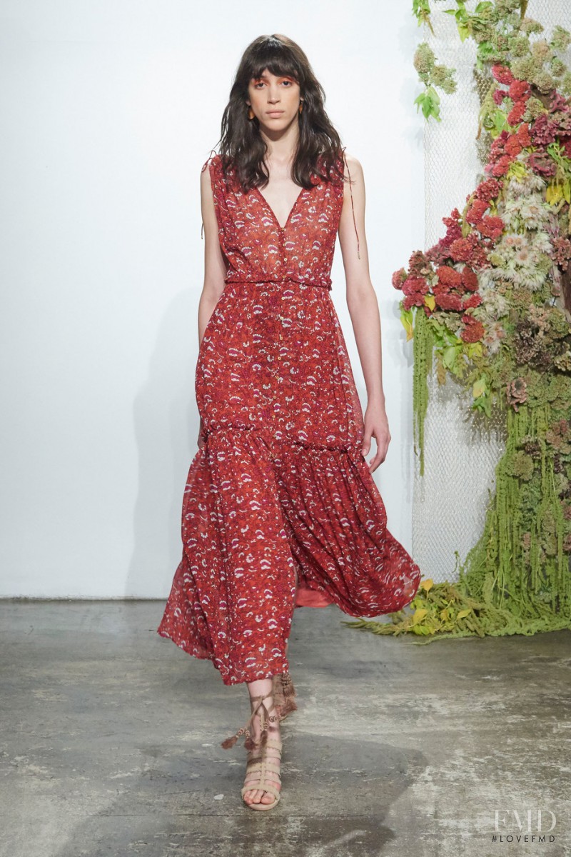 Barbara Sanchez featured in  the Ulla Johnson fashion show for Spring/Summer 2017