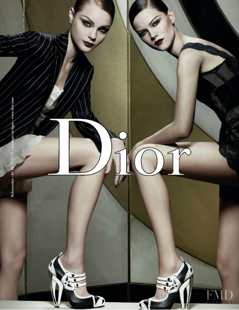 Jessica Stam featured in  the Christian Dior advertisement for Spring/Summer 2008