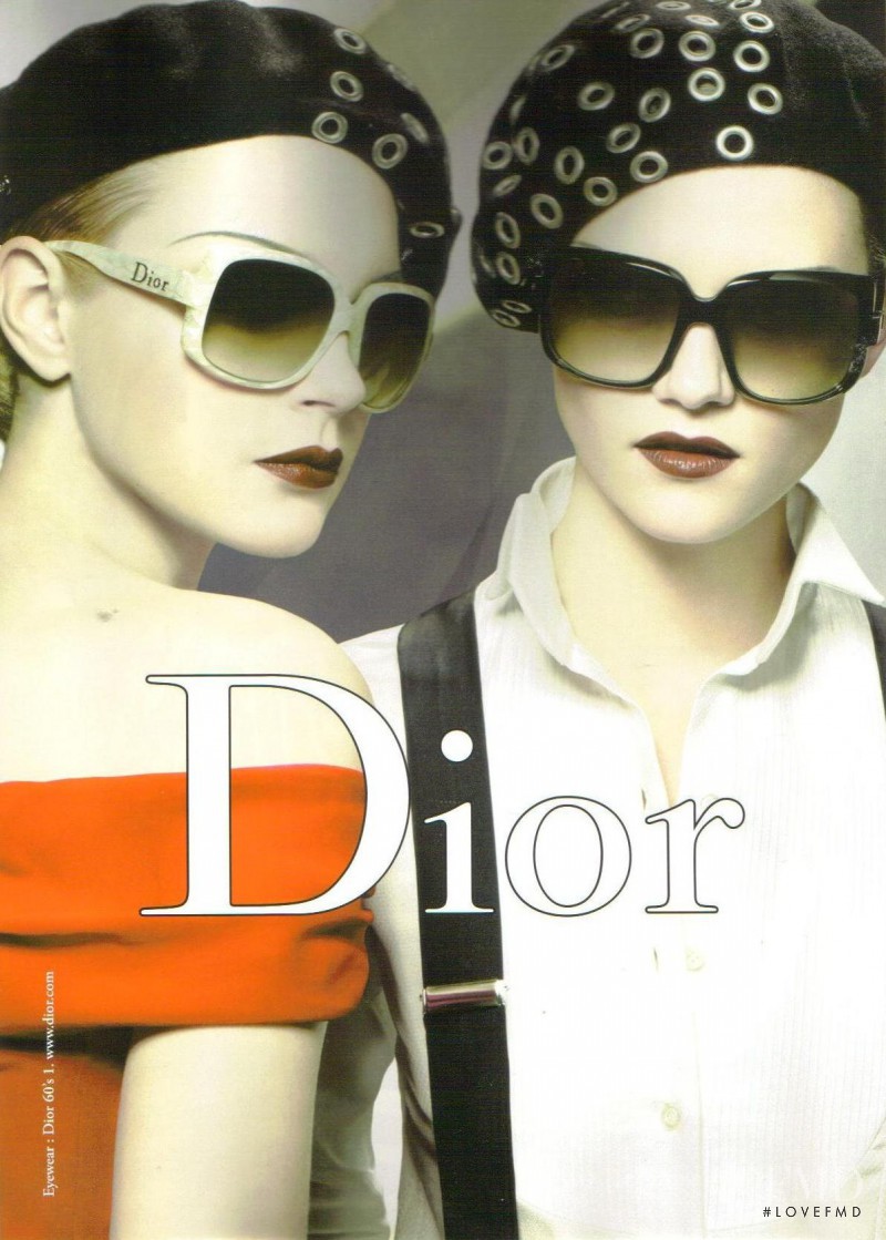 Jessica Stam featured in  the Christian Dior advertisement for Spring/Summer 2008