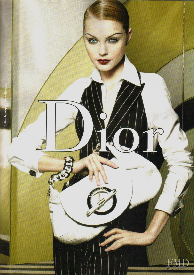 Jessica Stam featured in  the Christian Dior advertisement for Spring/Summer 2008