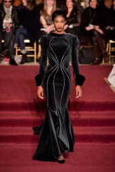 Sessilee Lopez featured in  the Zac Posen fashion show for Autumn/Winter 2013