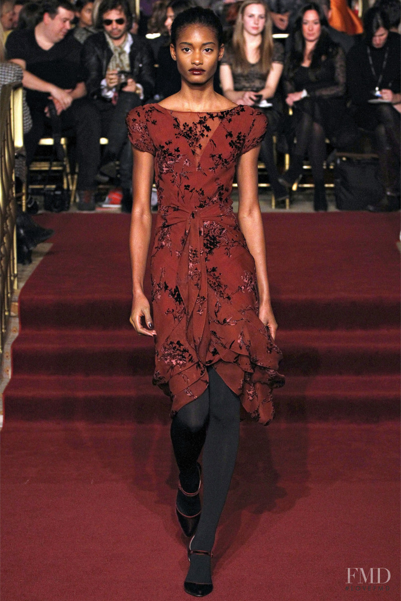 Melodie Monrose featured in  the Zac Posen fashion show for Autumn/Winter 2013