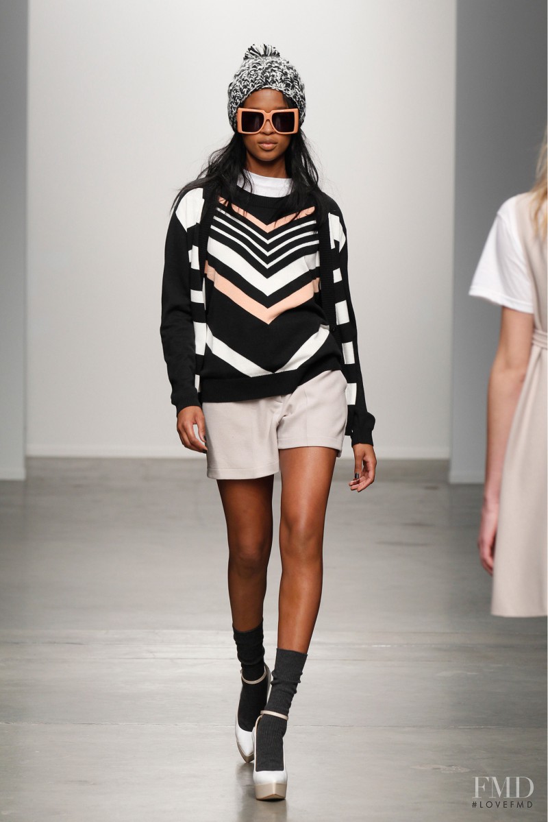 Marihenny Rivera Pasible featured in  the Karen Walker fashion show for Autumn/Winter 2013