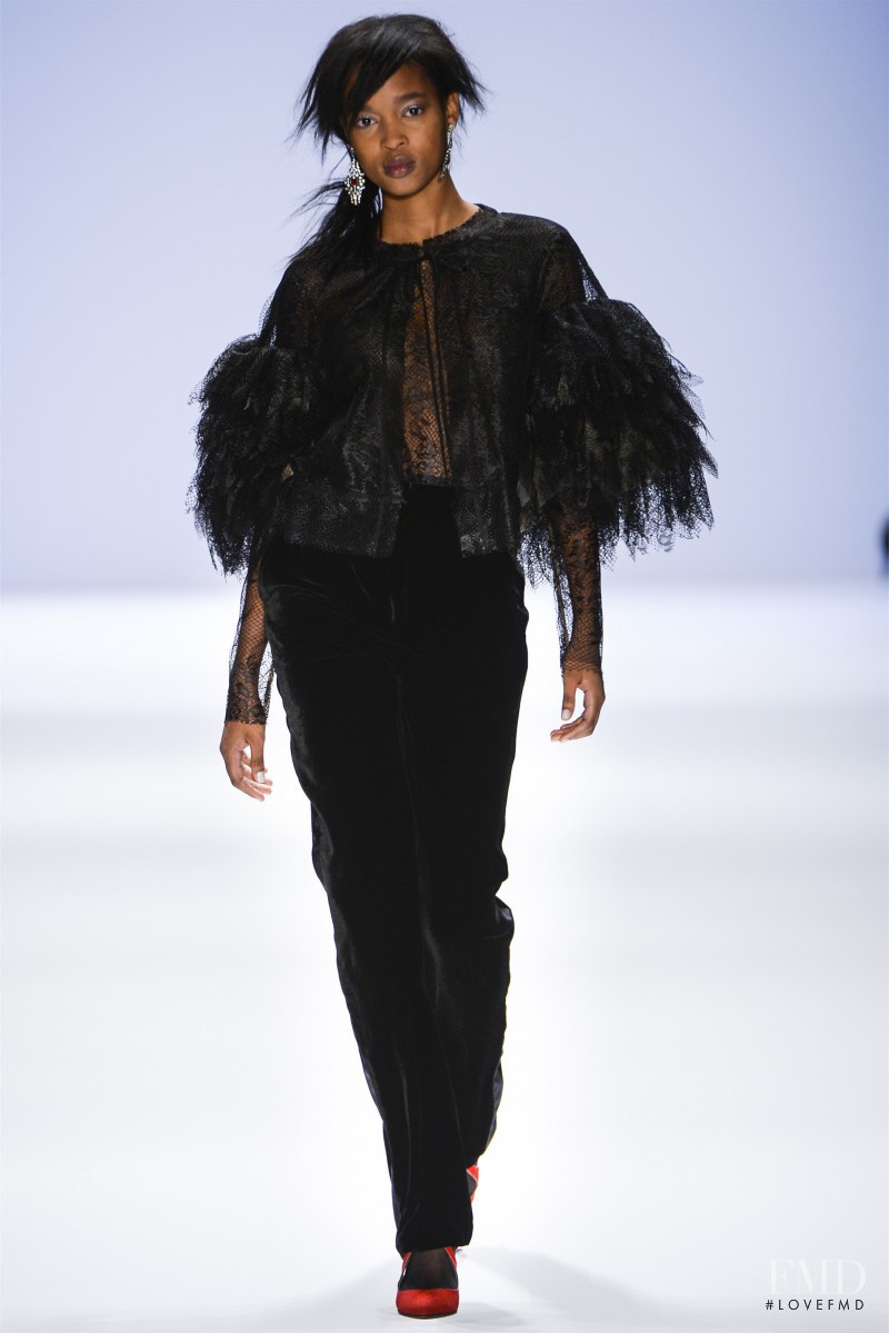 Marihenny Rivera Pasible featured in  the Tadashi Shoji fashion show for Autumn/Winter 2013