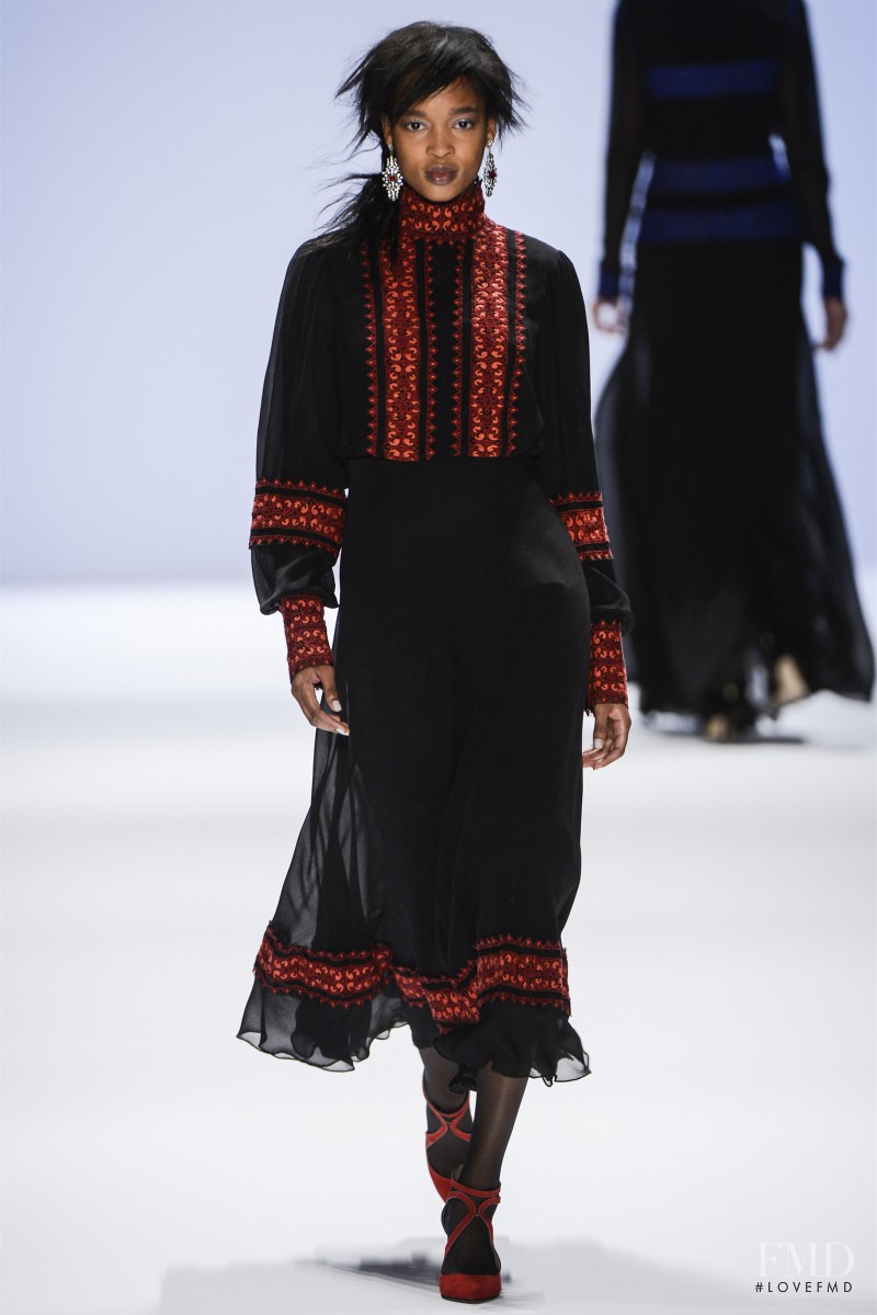 Marihenny Rivera Pasible featured in  the Tadashi Shoji fashion show for Autumn/Winter 2013