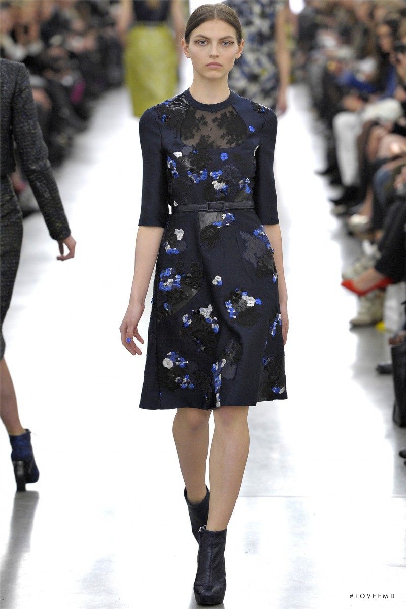 Karlina Caune featured in  the Erdem fashion show for Autumn/Winter 2012