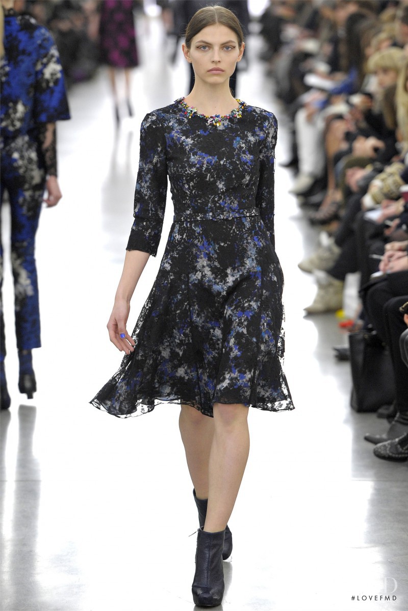 Karlina Caune featured in  the Erdem fashion show for Autumn/Winter 2012