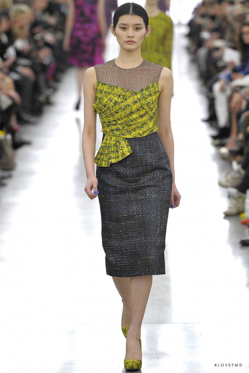 Ming Xi featured in  the Erdem fashion show for Autumn/Winter 2012
