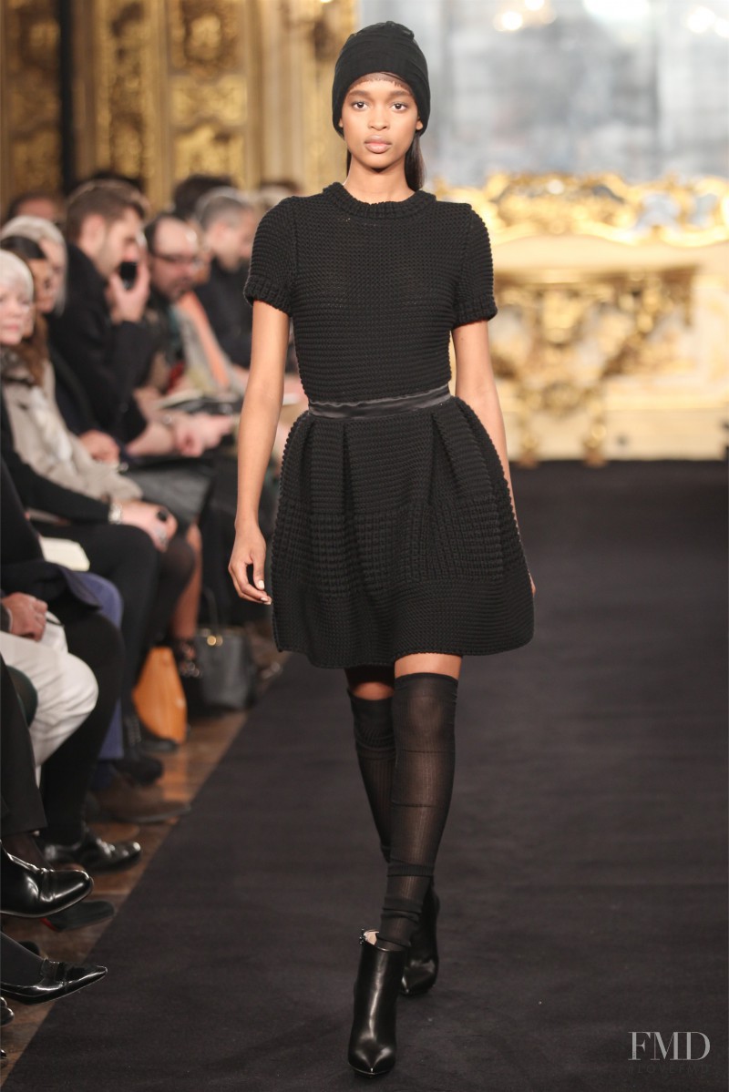 Marihenny Rivera Pasible featured in  the Les Copains fashion show for Autumn/Winter 2012