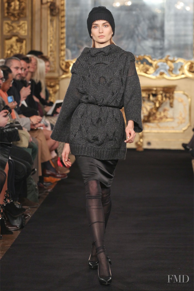 Andreea Diaconu featured in  the Les Copains fashion show for Autumn/Winter 2012