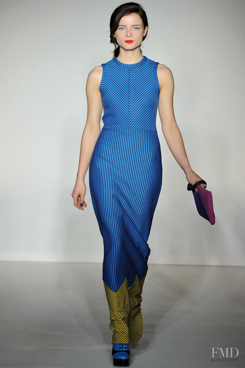 Anna de Rijk featured in  the House of Holland fashion show for Autumn/Winter 2012