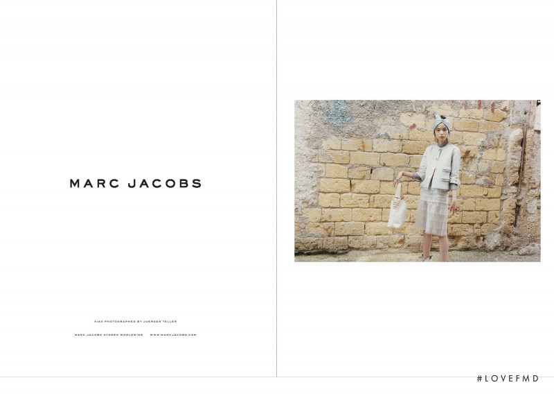 Xiao Wen Ju featured in  the Marc Jacobs advertisement for Spring/Summer 2012